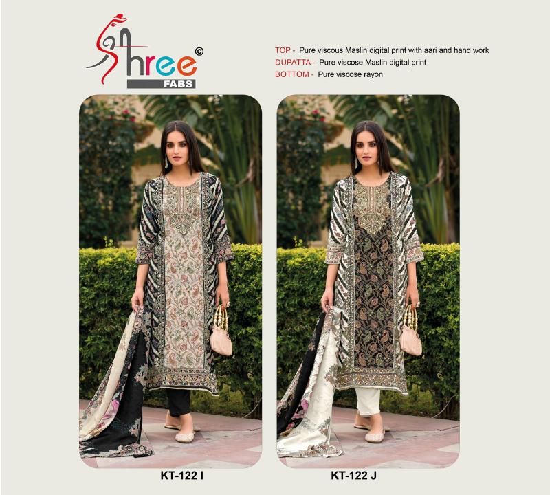 Shree Fabs Kt 122 IJ Catalog pakistani ladies suits designs