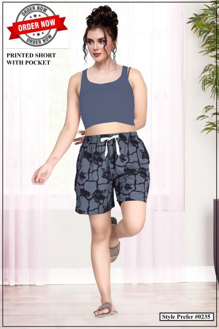 Summer Special VOL.#AT0235 Catalog wholesale ladies Night Suit Shorts pant