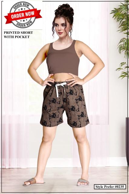Summer Special VOL.#AT0235 Catalog wholesale ladies Night Suit Shorts pant