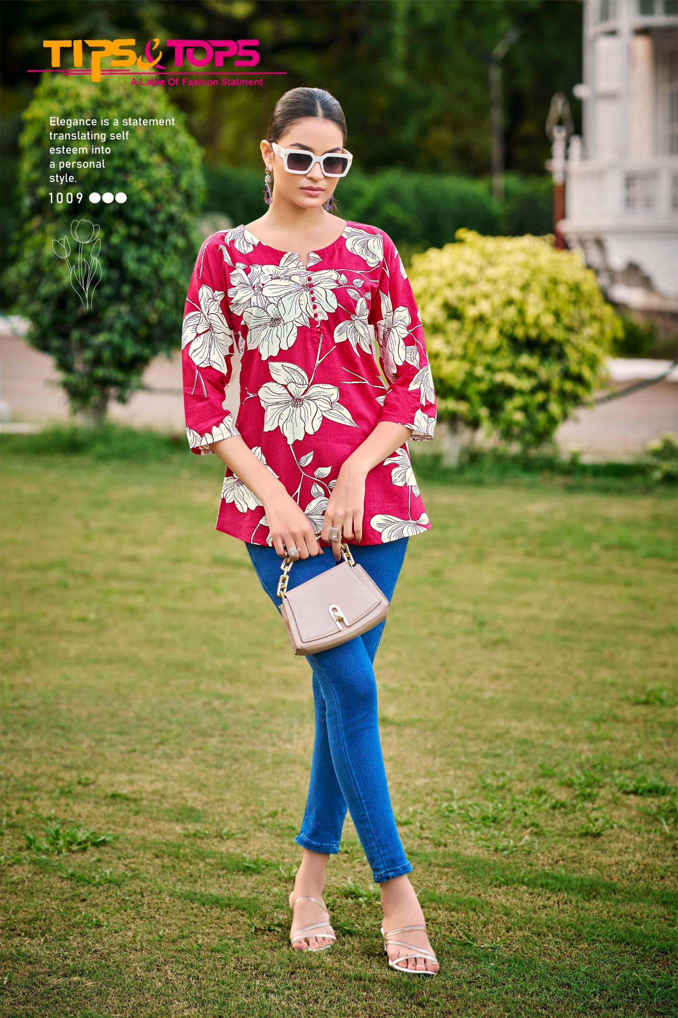Tips & Tops Baby Vol 7 Catalog indian short kurtis for jeans