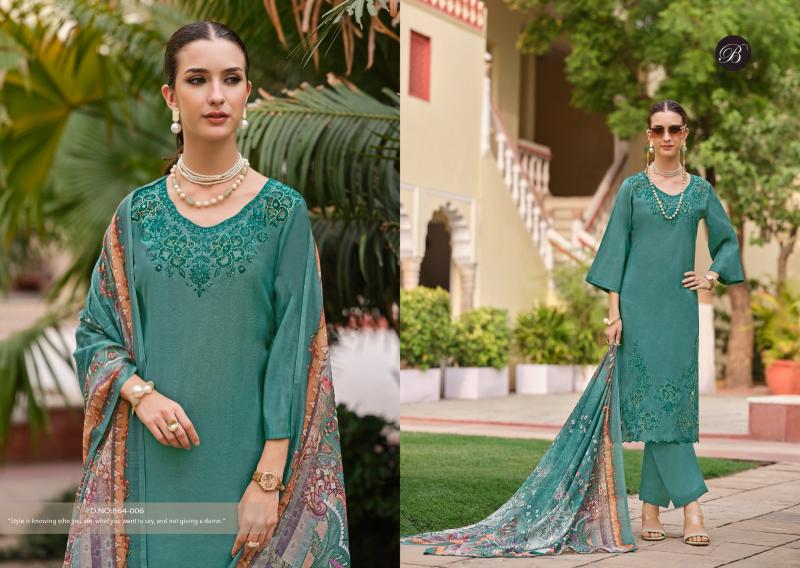  BelliZa Zara catalog embroidered dress material wholesale