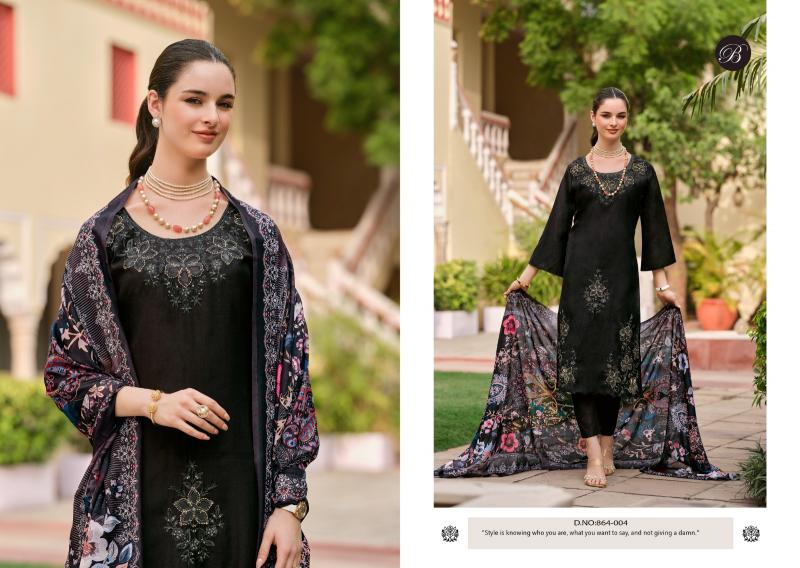  BelliZa Zara catalog embroidered dress material wholesale