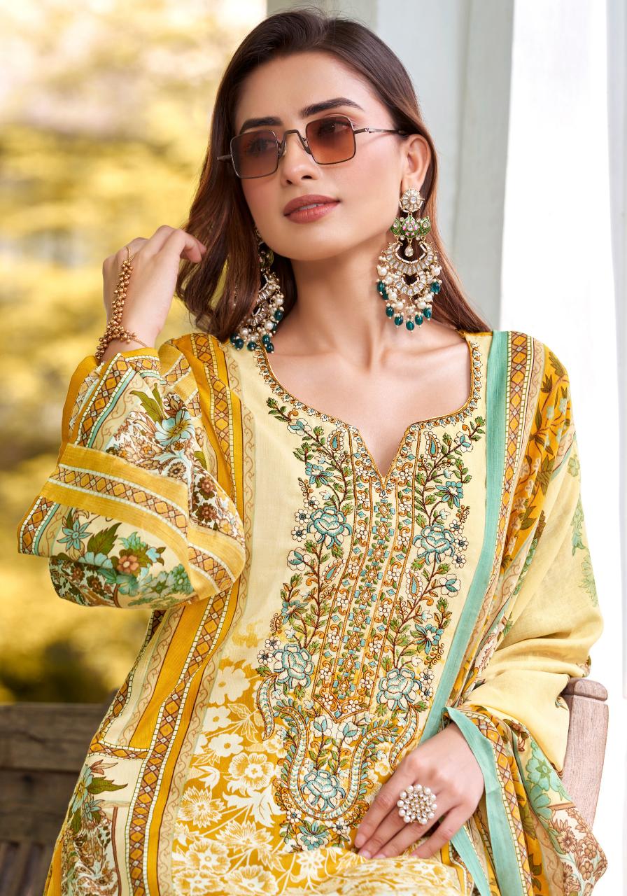 Alok Habiba Edition 5 catalog wholesale dress material description