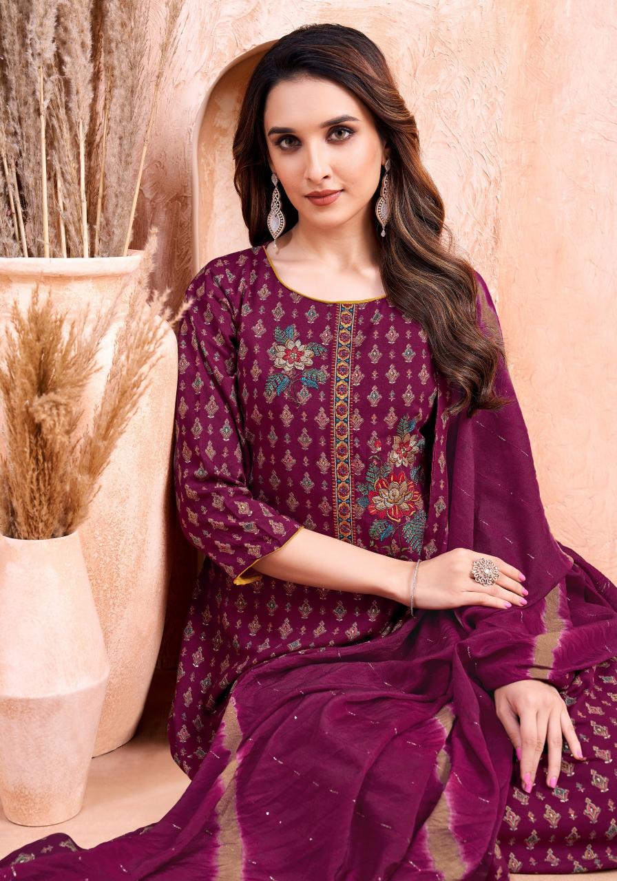 Alok Zarina Vol 10 catalog wholesale ladies dress material suppliers in mumbai