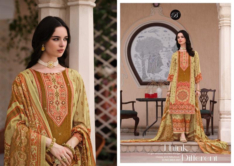 BelliZa Shaheen Vol 5 Catalog buy wholesale dress materials online india