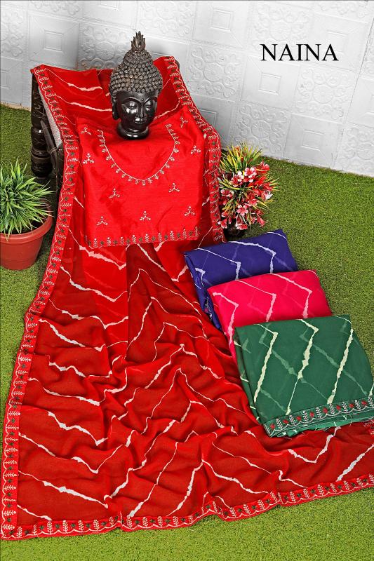Ethosari Naina catalog lehariya designer saree surat gujarat