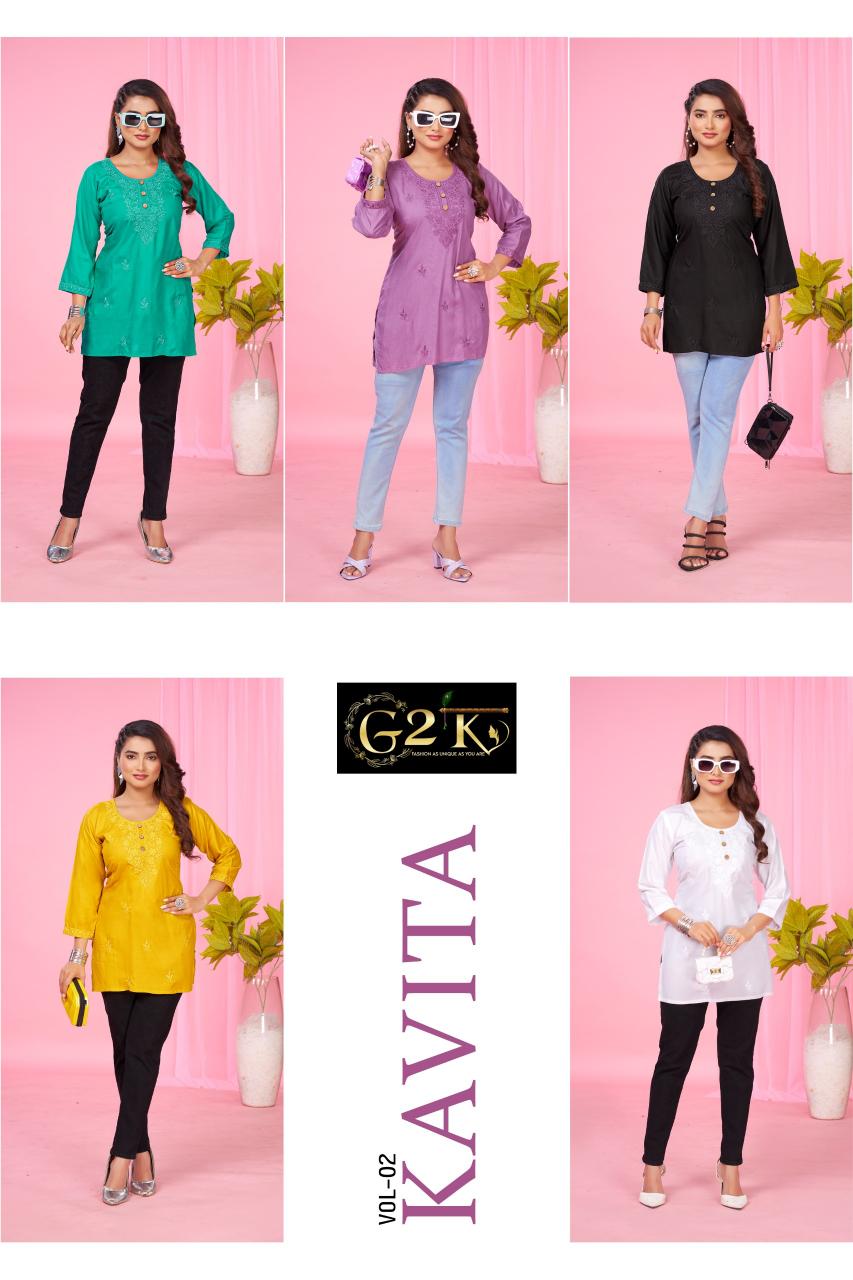 G2K Kavita vol 2 catalog indian kurti tops usa