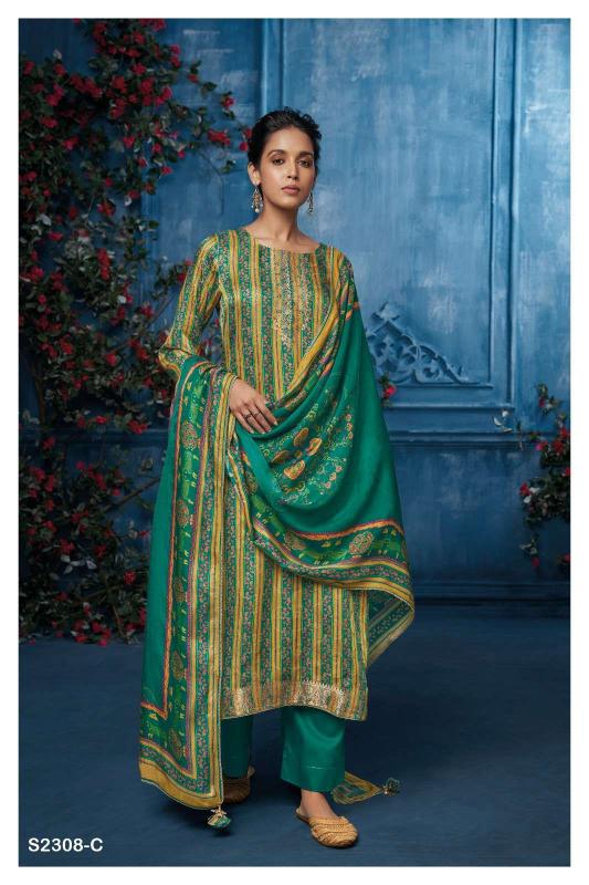 Ganga Maisie 2308 catalog designer salwar kameez manufacturers surat
