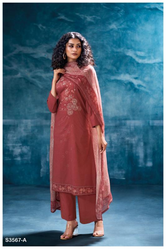 Ganga Pujita 3567 catalog unstitched salwar kameez wholesalers in india