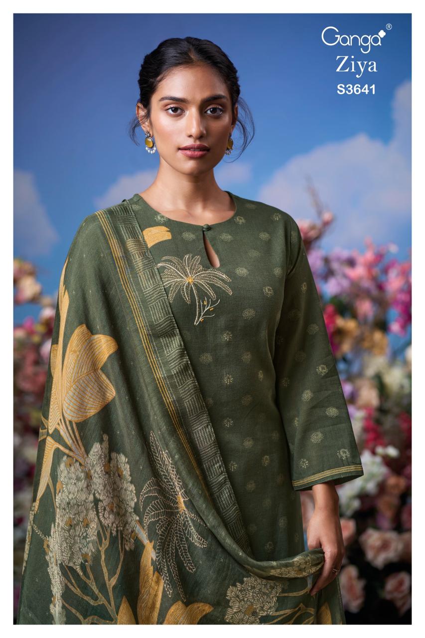 Ganga Ziya 3641 catalog wholesale suppliers of salwar kameez in surat gujarat