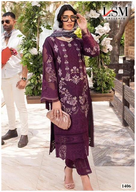 LSM Parian Dream Vol-14 – Karachi Dress Material - Wholesale Catalog