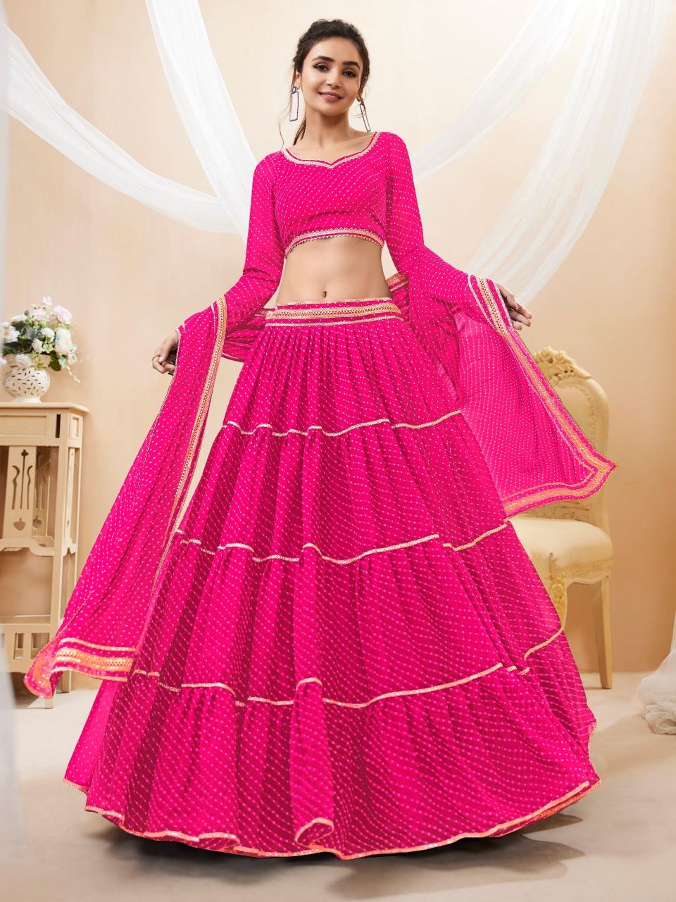 Sabella 603 Pink catalog best lehenga online in india