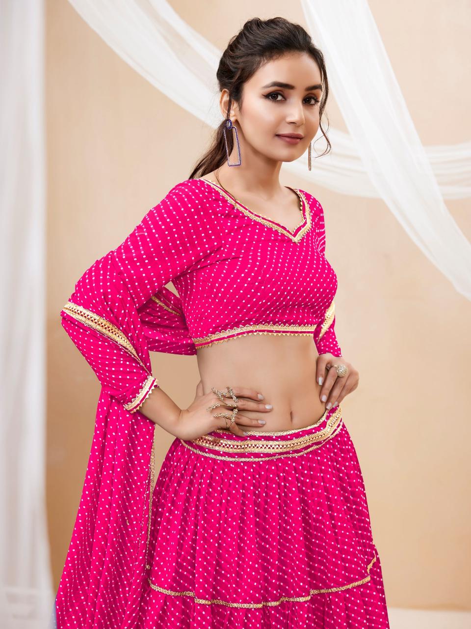Sabella 603 Pink catalog best lehenga online in india
