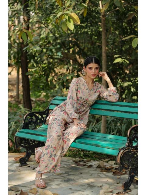 Sabella Muslin Silk Catalog modest co ord set
