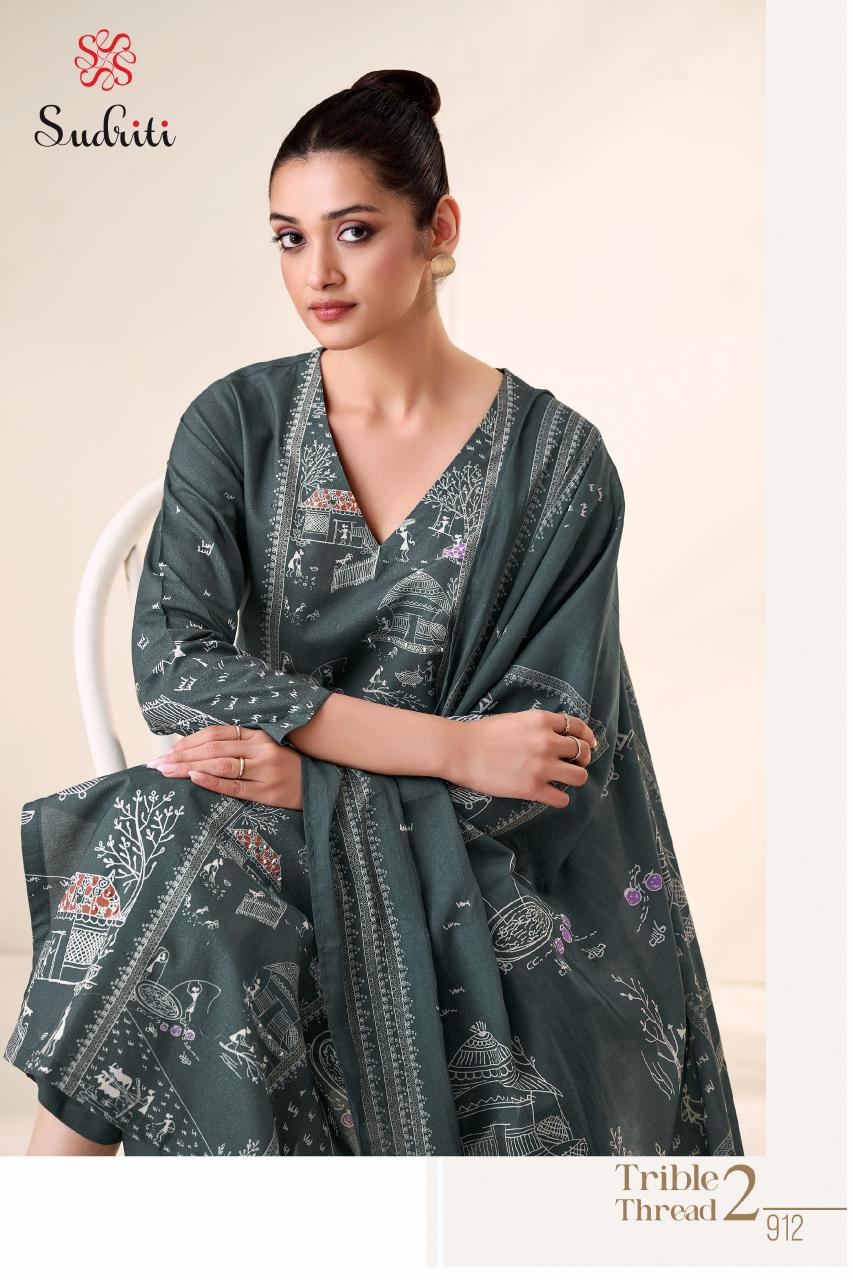 Sudriti Trible Thread vol 2 Catalog wholesale dealers of salwar kameez in ahmedabad