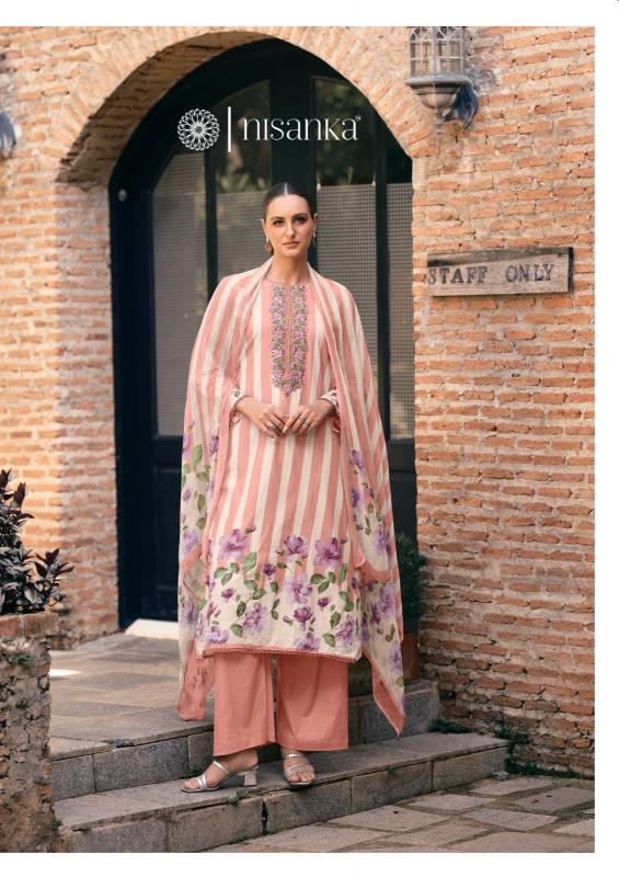 The Hermitage Shop Nisanka Meraki catalog unstitched salwar kameez manufacturers in surat