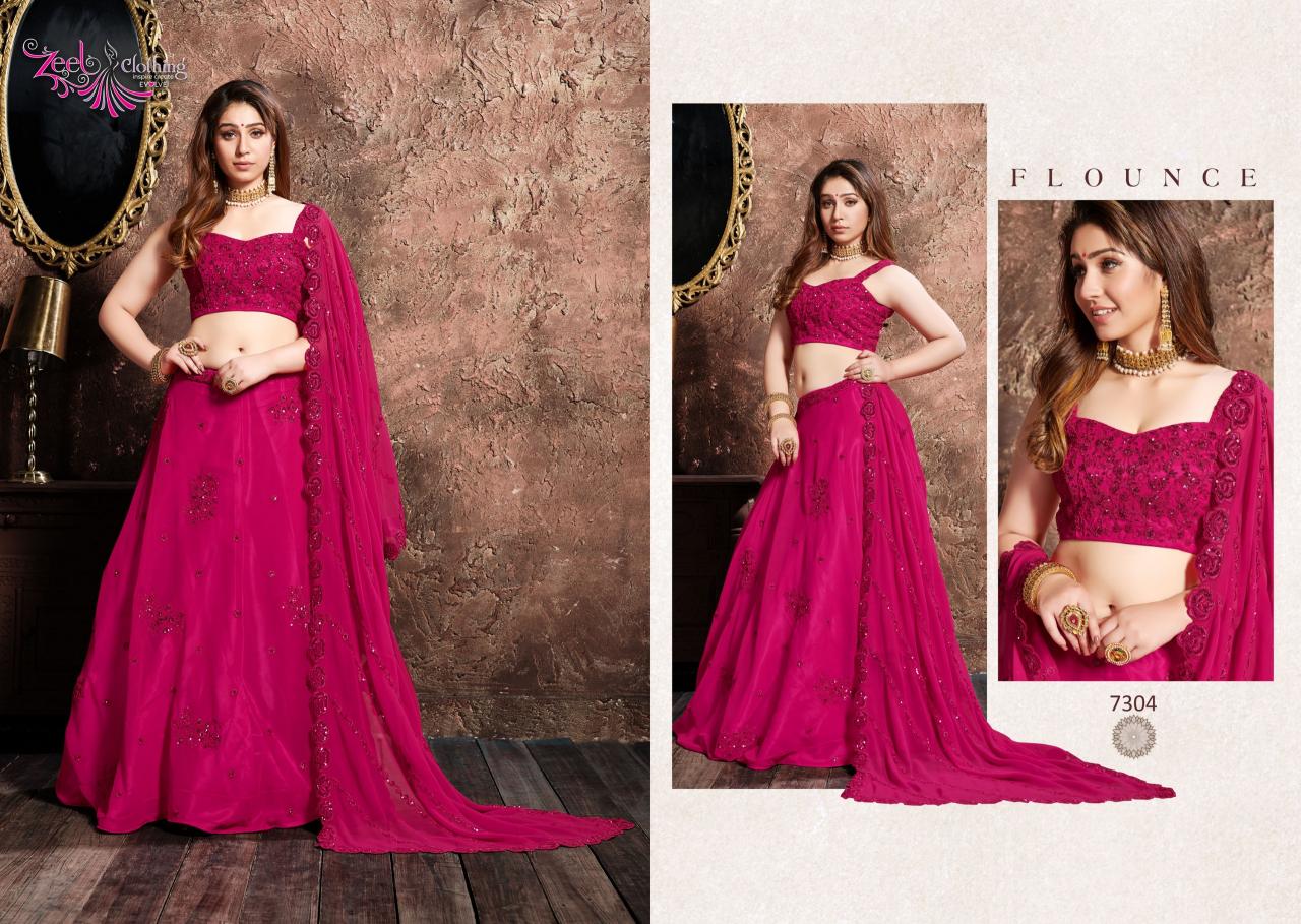 Zeel Clothing Neo Romantic Vol 1 catalog top lehenga cholis in india
