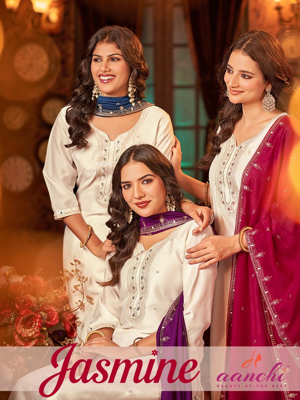 Aanchi Jasmine catalog shop indian kurtis online