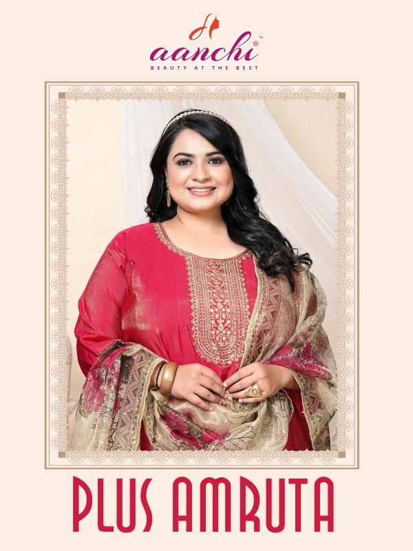 Aanchi Plus Amruta catalog plus size indian kurtis uk 