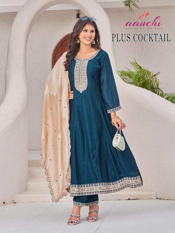Aanchi Plus Cocktail catalog kurti from india