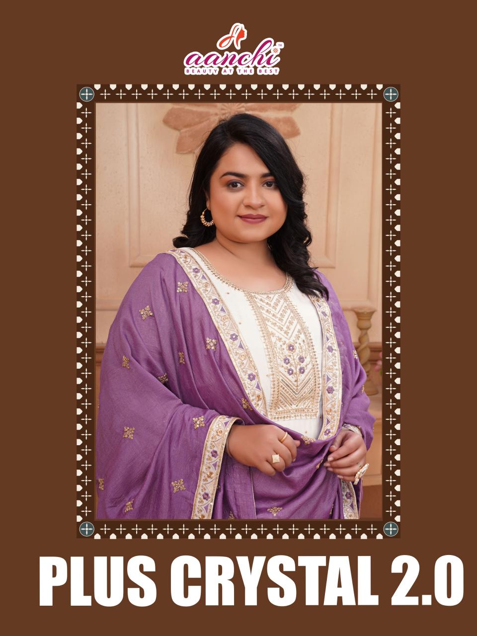 Aanchi Plus Crystal vol 2 catalog plus size kurtis online shopping india