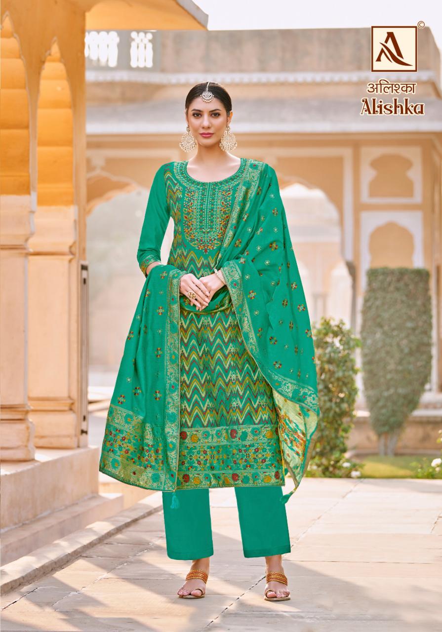 Alok Alishka catalog wholesale dress material manufacturer in mumbai