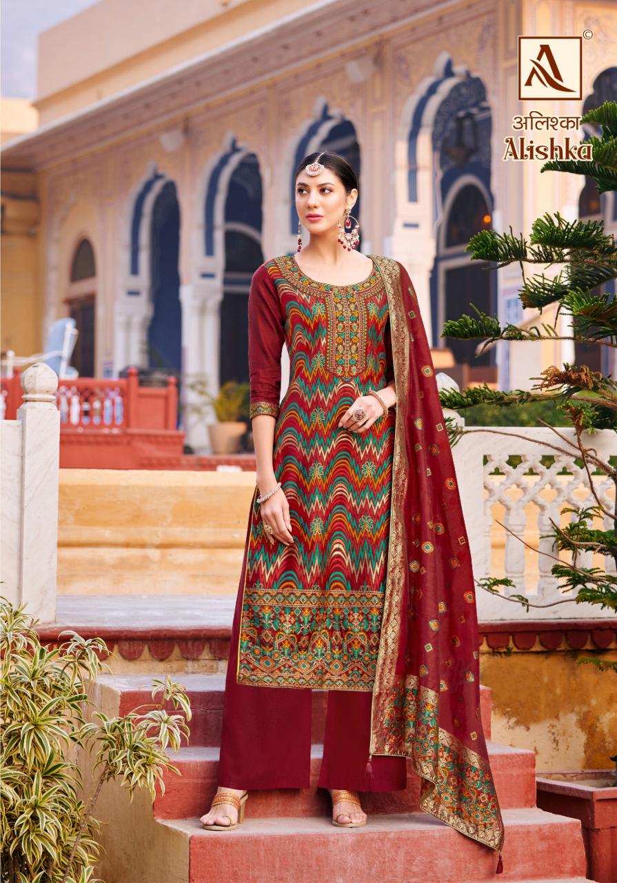 Alok Alishka catalog wholesale dress material manufacturer in mumbai