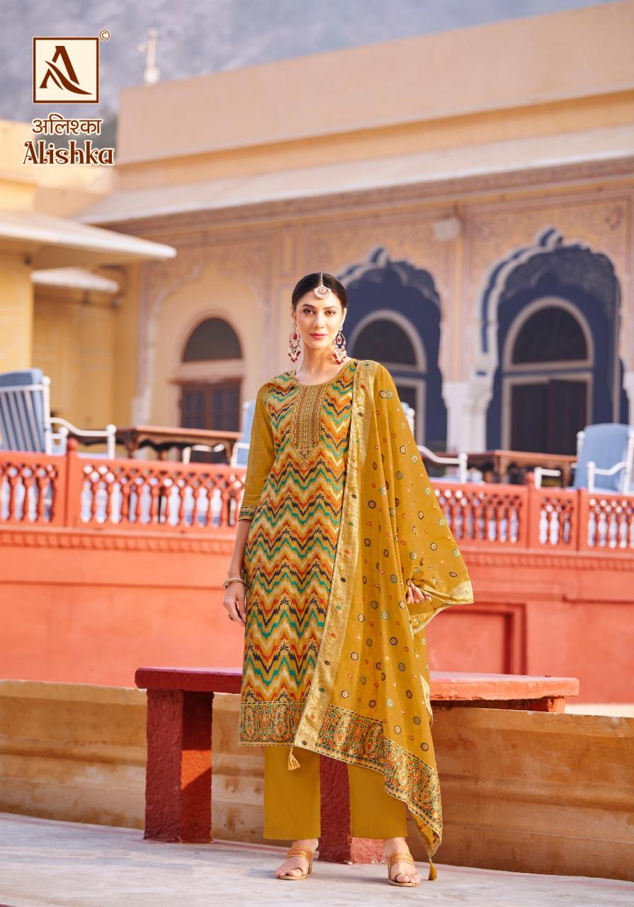 Alok Alishka catalog wholesale dress material manufacturer in mumbai