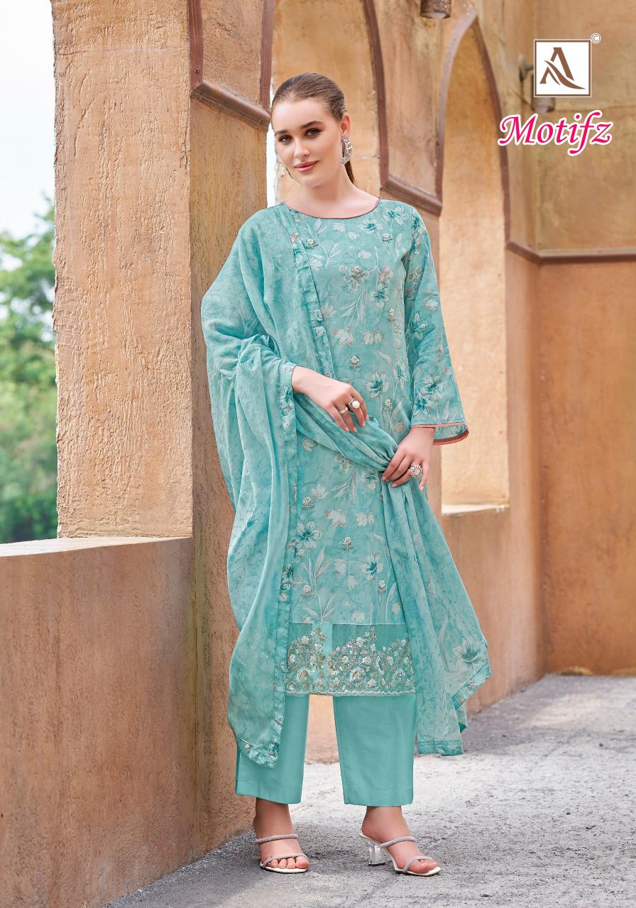 Alok Motifz catalog wholesale dress materials in mumbai online
