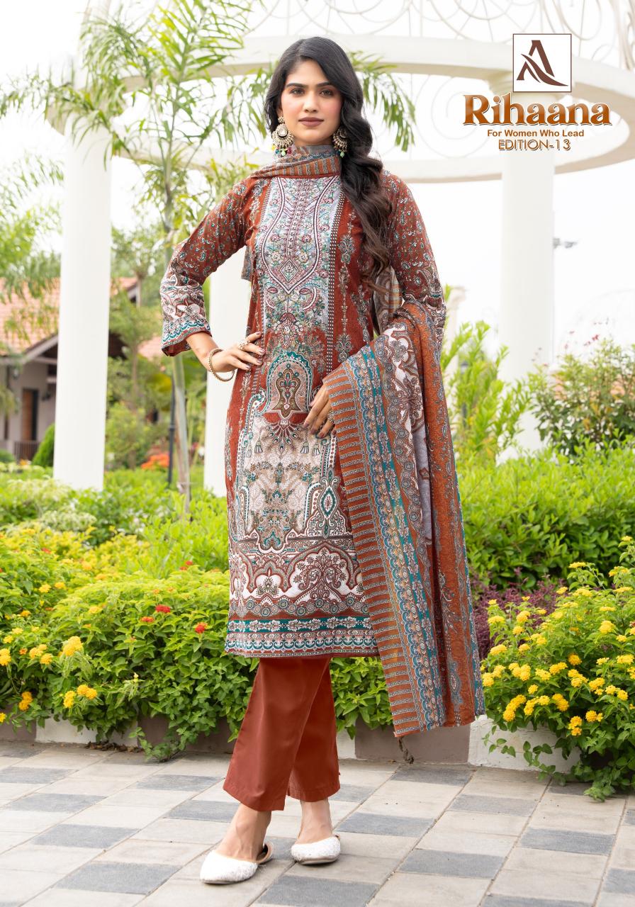 Alok Rihaana Vol 13 catalog dress material wholesale bangalore