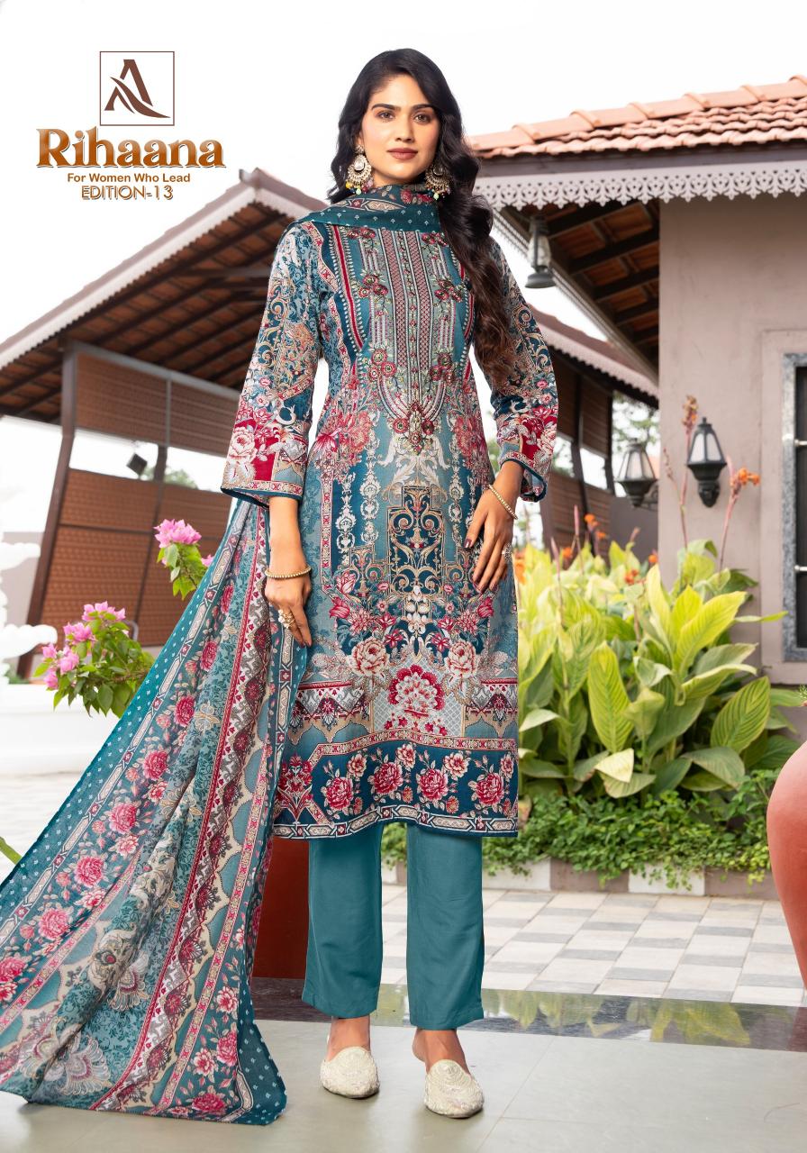 Alok Rihaana Vol 13 catalog dress material wholesale bangalore