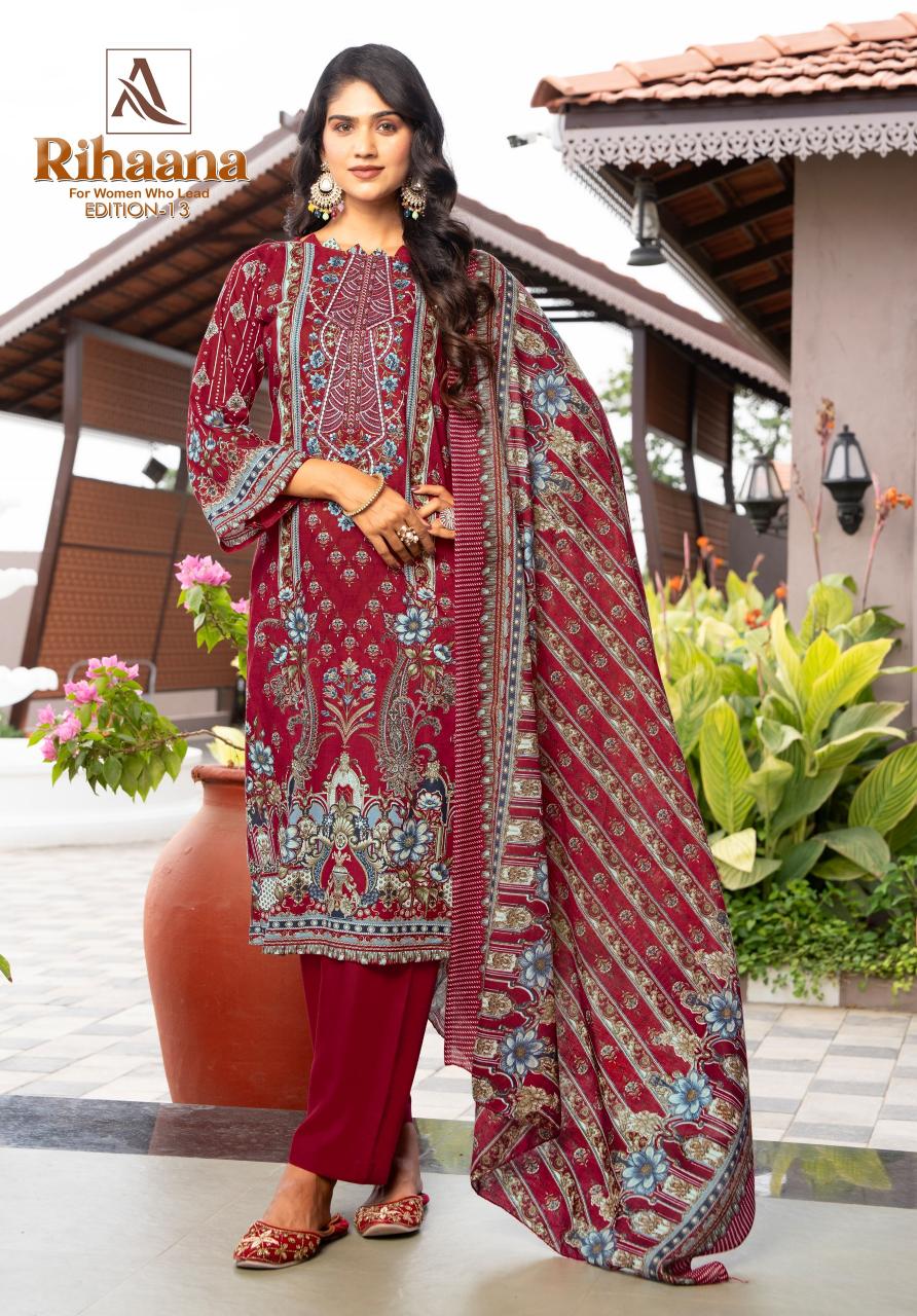 Alok Rihaana Vol 13 catalog dress material wholesale bangalore
