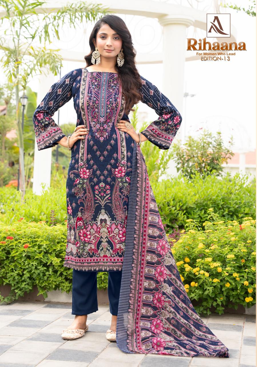 Alok Rihaana Vol 13 catalog dress material wholesale bangalore