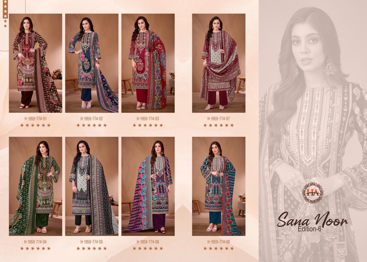 Alok Sana Noor vol 6 catalog dress material wholesale in tirupati
