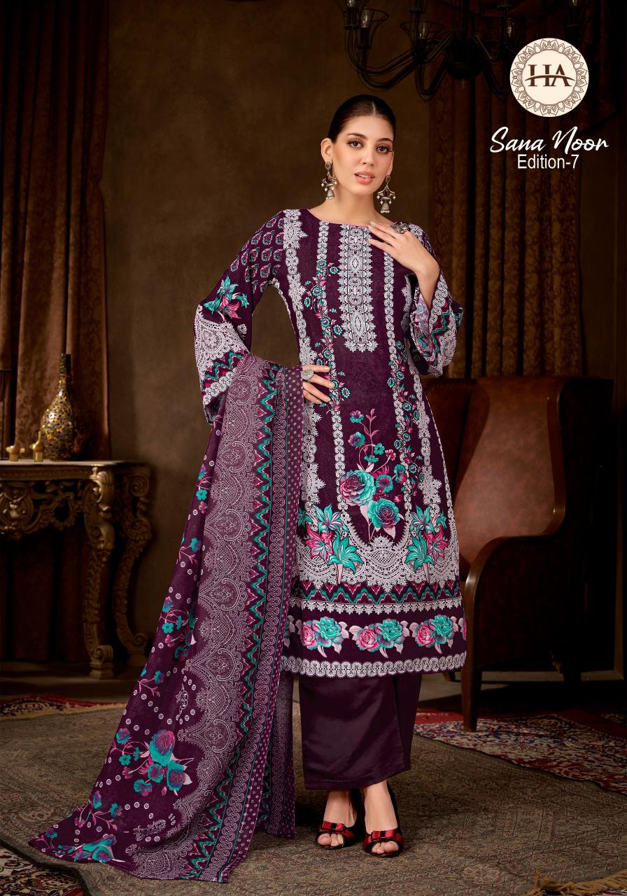 Alok Sana Noor vol 7 catalog wholesale designer dress material in kit