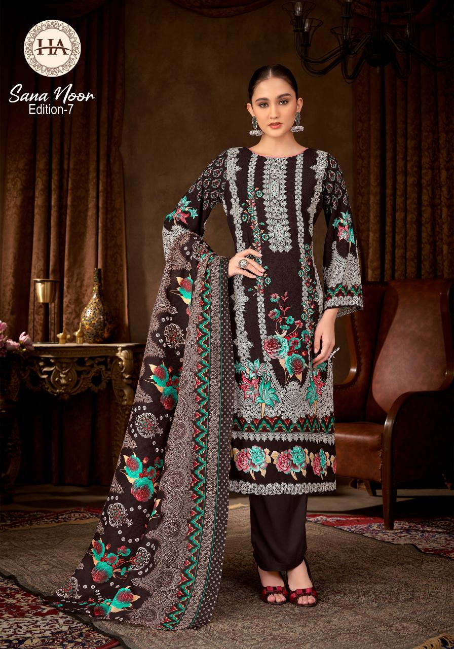 Alok Sana Noor vol 7 catalog wholesale designer dress material in kit