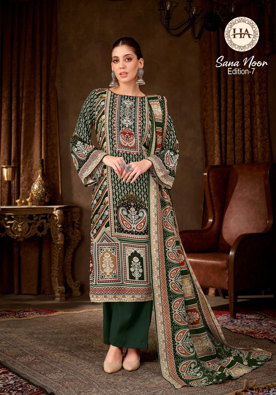 Alok Sana Noor vol 7 catalog wholesale designer dress material in kit