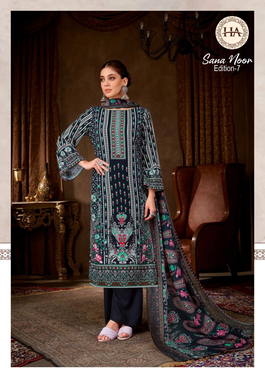 Alok Sana Noor vol 7 catalog wholesale designer dress material in kit