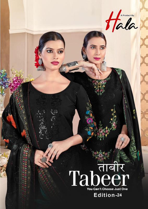 Alok Tabeer Vol 24 catalog embroidery dress materials wholesale
