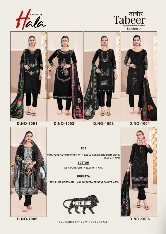 Alok Tabeer Vol 24 catalog embroidery dress materials wholesale