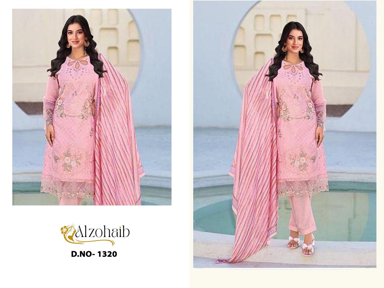 Alzohaib Yasmin catalog Cotton Dupatta pakistani salwar suit wholesale