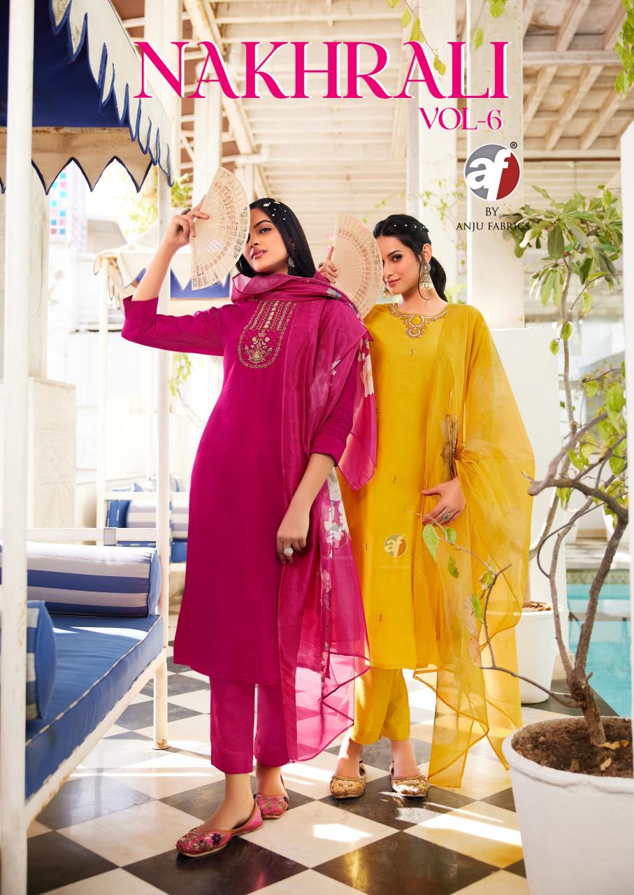 Anju Fabrics Nakhrali Vol 6 catalog kurtis india online shopping