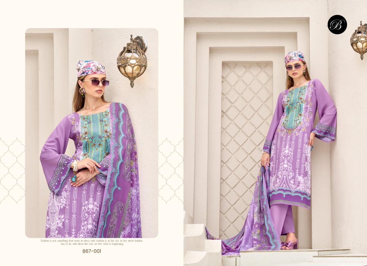 Belliza Riwayat Vol 12 Catalog indian dress materials wholesaler