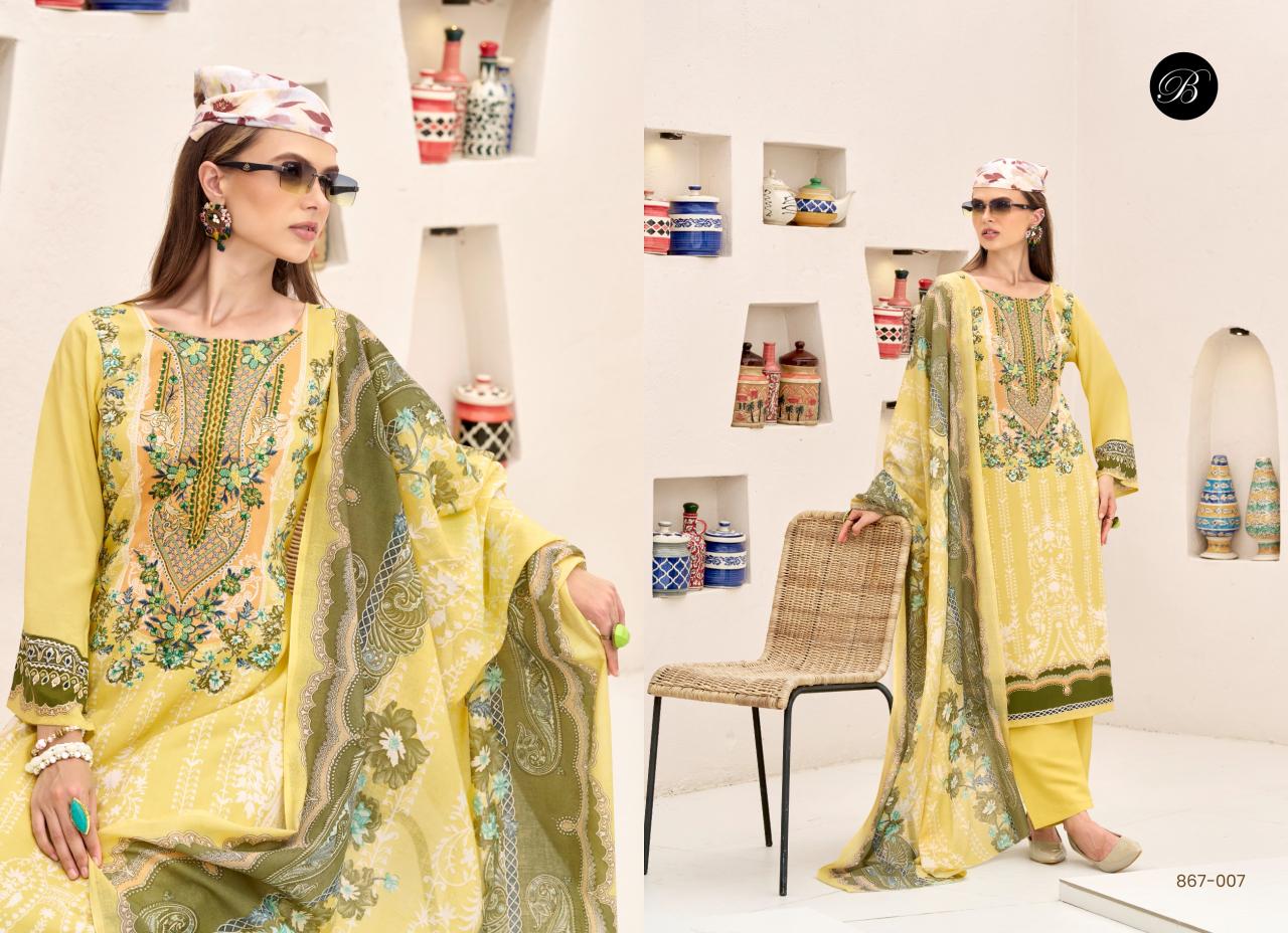 Belliza Riwayat Vol 12 Catalog indian dress materials wholesaler