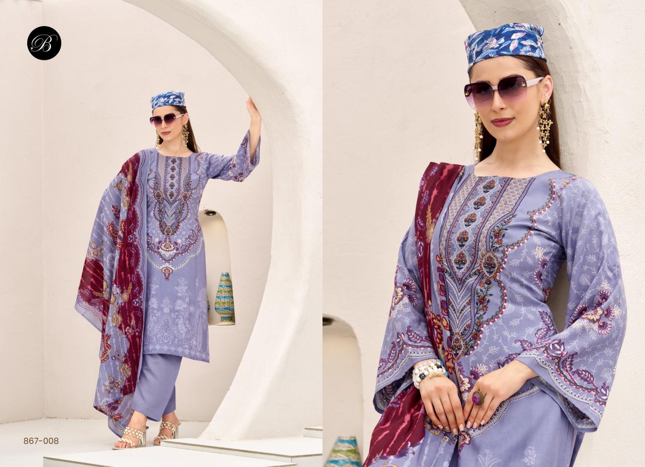 Belliza Riwayat Vol 12 Catalog indian dress materials wholesaler