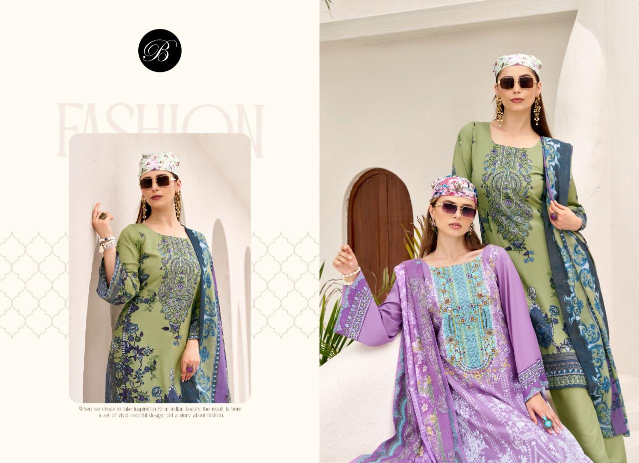Belliza Riwayat Vol 12 Catalog indian dress materials wholesaler