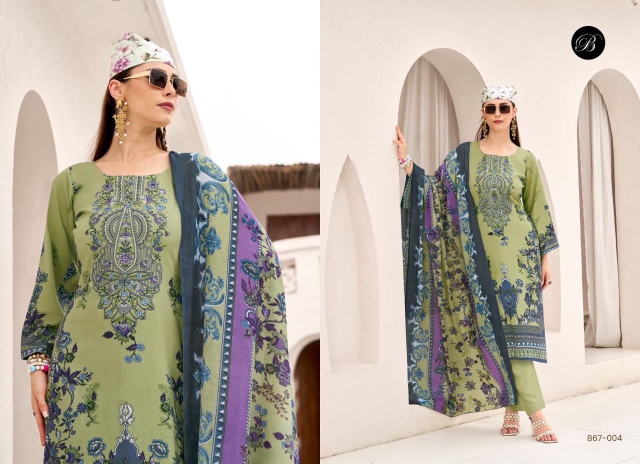 Belliza Riwayat Vol 12 Catalog indian dress materials wholesaler