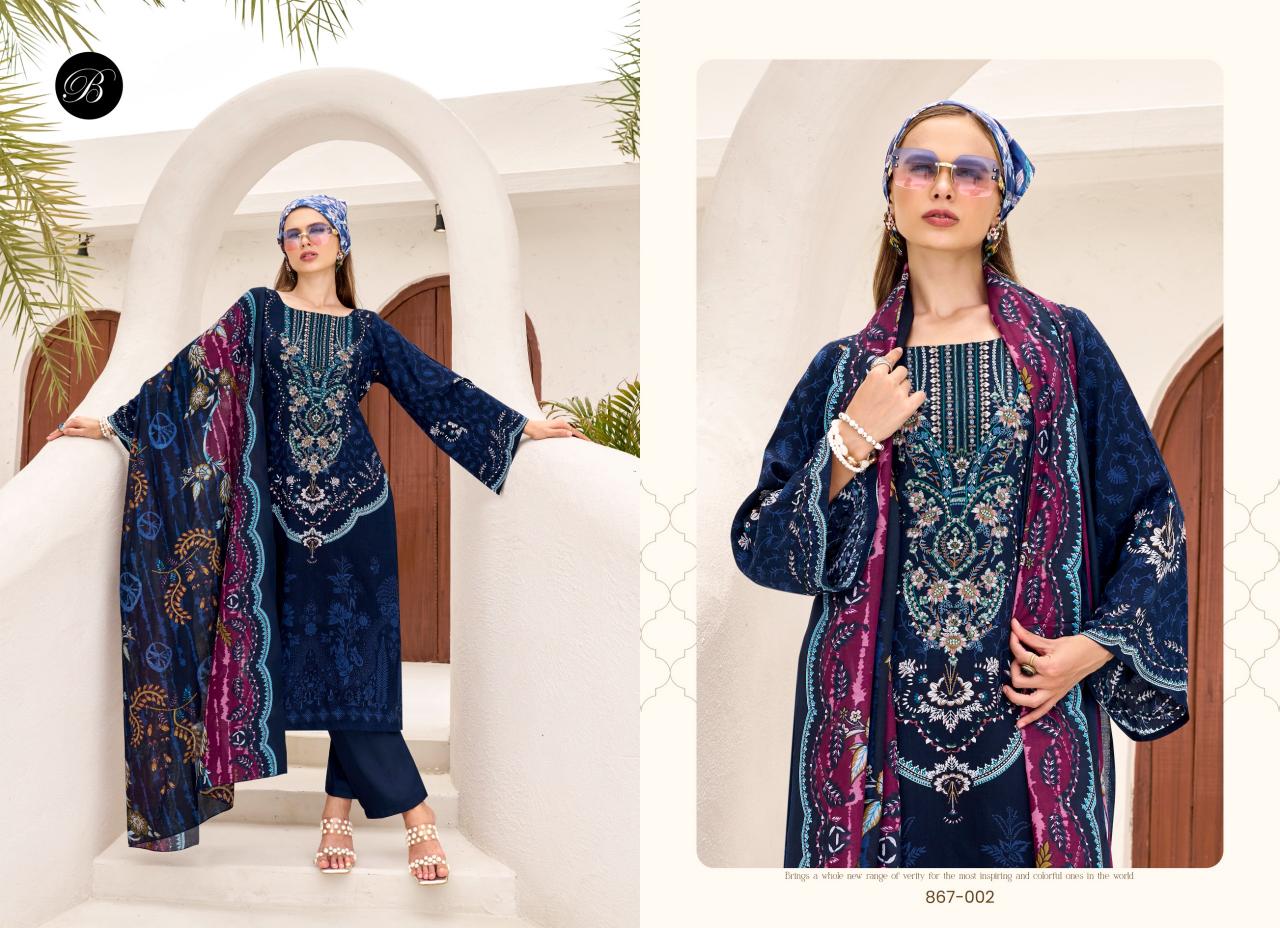Belliza Riwayat Vol 12 Catalog indian dress materials wholesaler