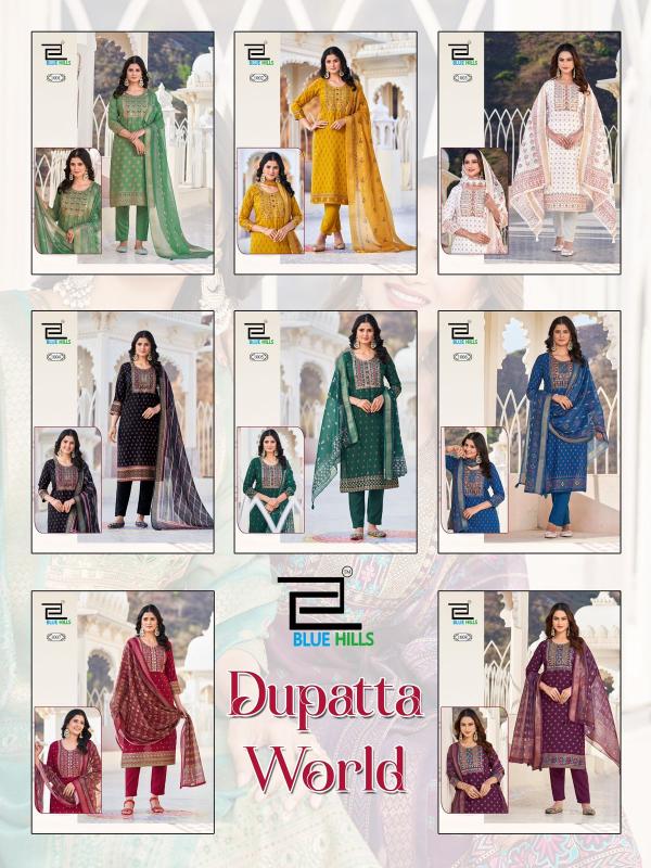 Blue Hills Dupatta world catalog jeel kurtis collection in india