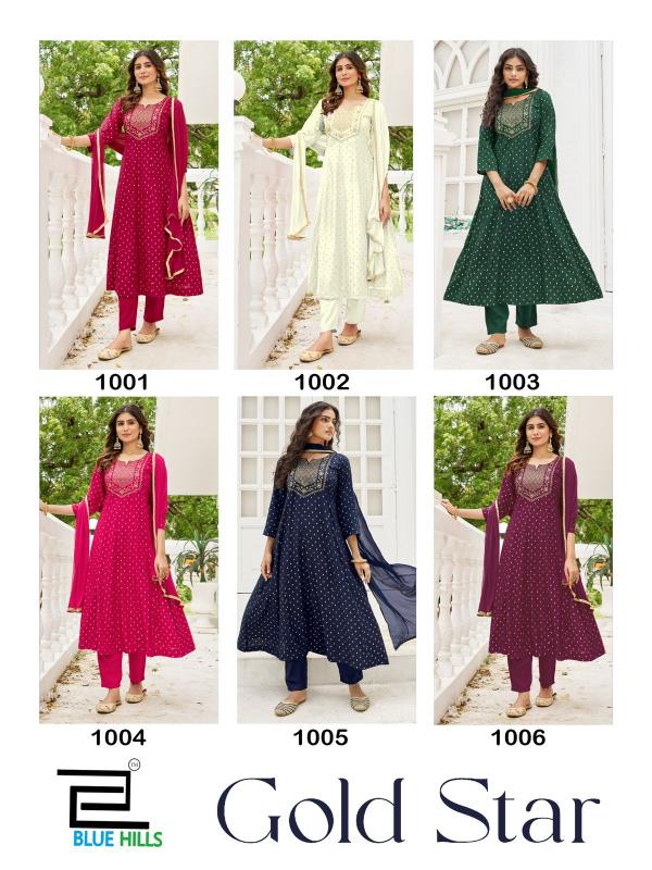 Blue Hills Gold Star catalog kurti online shopping india
